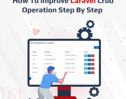 how to improve Laravel crud operation step by step