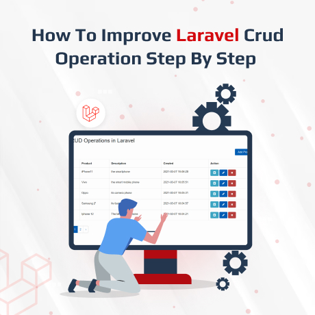 how to improve Laravel crud operation step by step